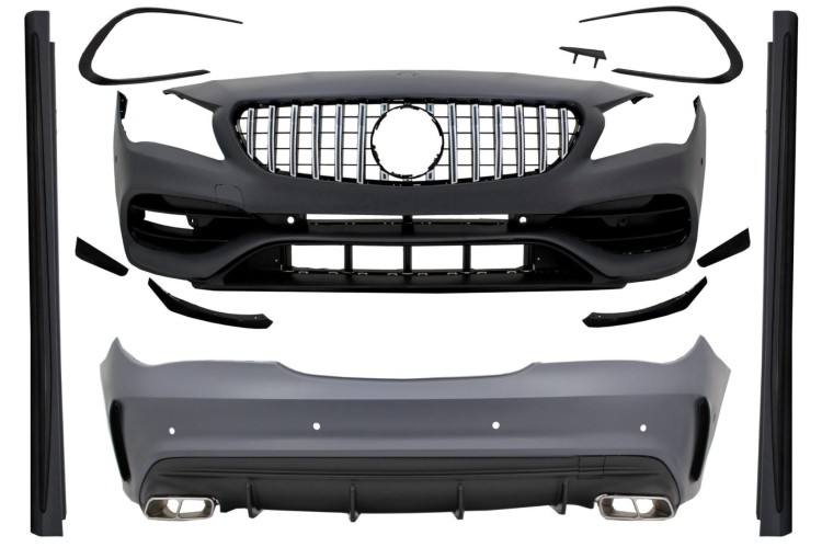 BODY KIT ZDERZAK PROGI MERCEDES CLA W117 C117 13-18 CLA 45 AMG LOOK