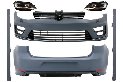 BODY KIT ZDERZAK GRILL LAMPY VW GOLF 7 VII (12-17) R DESIGN FACELIFT LOOK
