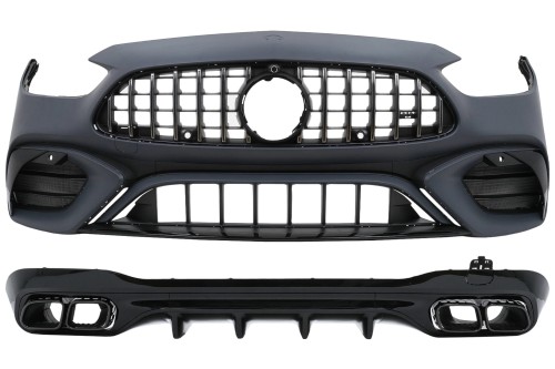 BODY KIT ZDERZAK PRZEDNI TYLNY MERCEDES C KLASA W206 S206 C63 AMG LOOK