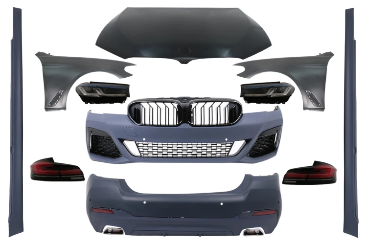 BODY KIT ZDERZAK PRZEDNI TYLNY MASKA BŁOTNIKI BMW 5 SERII F10 (M5 G30) LOOK