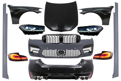 BODY KIT ZDERZAK LAMPY MASKA BMW 5 SERII F10 (10-17) PRZERÓBKA NA (G30 M5)