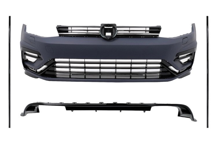 BODY KIT ZDERZAK PRZEDNI DYFUZOR VW GOLF 7.5 HATCHBACK (17-20) R DESIGN
