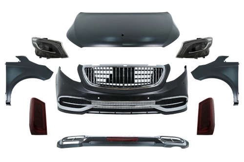 BODY KIT ZDERZAK PRZEDNI TYLNY MASKA MERCEDES VITO VIANO W639 10-14 NA W447