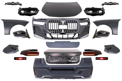 BODY KIT ZDERZAK LAMPY MASKA BMW 7 SERII F01 (08-15) KONWERSJA NA G70 LOOK