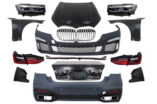 BODY KIT ZDERZAK MASKA LAMPY BMW 7 SERII F01 (08-15) KONWERSJA NA G12 LOOK