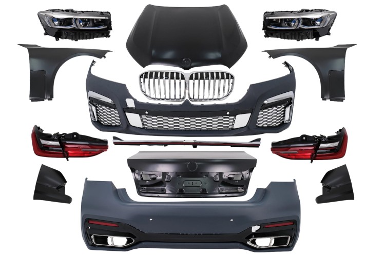 BODY KIT ZDERZAK MASKA LAMPY BMW 7 SERII F01 (08-15) KONWERSJA NA G12 LOOK