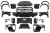 BODY KIT ZDERZAK PRZEDNI LAMPY FORD RANGER (15-21) NA MODEL 17+ F150 RAPTOR