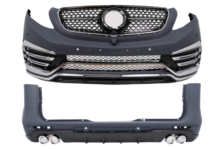 BODY KIT ZDERZAK PRZEDNI TYLNY MERCEDES V KLASA W447 (14-19) EXCLUSIVE