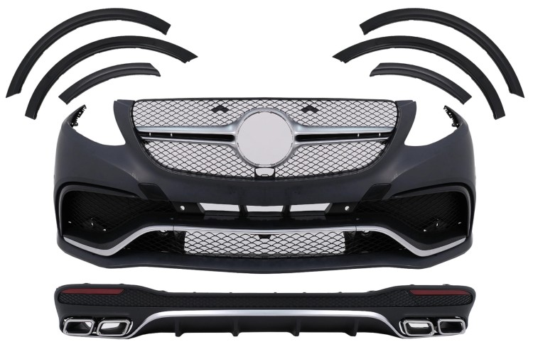 BODY KIT ZDERZAK PRZEDNI DYFUZOR MERCEDES GLE W166 SUV (15-18) GLE 63 AMG
