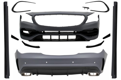 BODY KIT ZDERZAK PRZEDNI TYLNY MERCEDES CLA C117 W117 13-18 FACELIFT CLA45