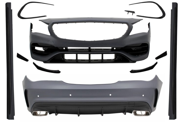 BODY KIT ZDERZAK PRZEDNI TYLNY MERCEDES CLA C117 W117 13-18 FACELIFT CLA45