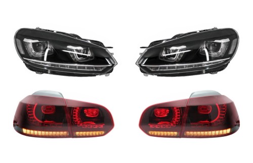 REFLEKTORY LAMPY PRZEDNIE LAMPY TYLNE LED VW GOLF 6 VI 08-13 R20 U-DESIGN