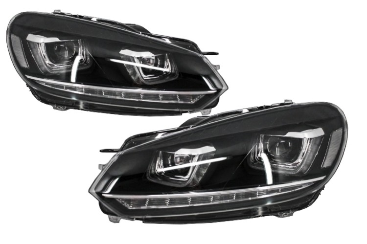 REFLEKTORY LAMPY PRZEDNIE LAMPY TYLNE LED VW GOLF 6 VI 08-13 R20 U-DESIGN