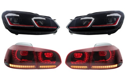REFLEKTORY LAMPY PRZEDNIE LAMPY TYLNE LED VW GOLF 6 VI 08-13 G7.5 GTI