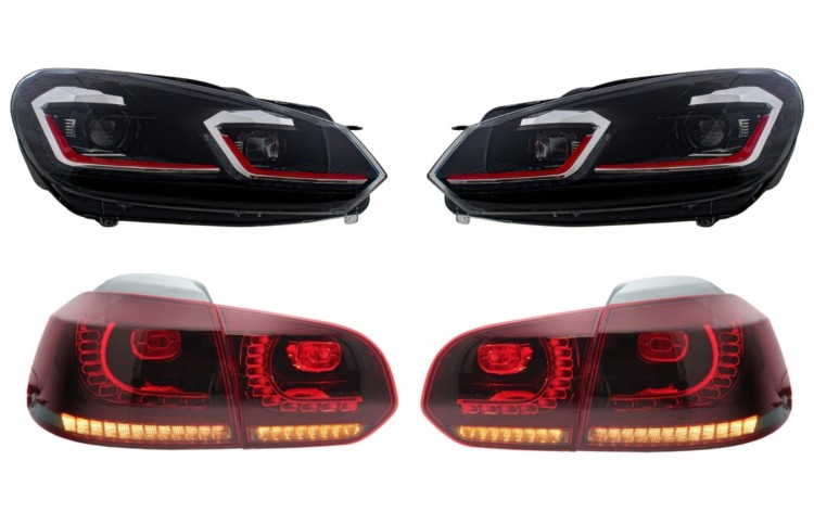 REFLEKTORY LAMPY PRZEDNIE LAMPY TYLNE LED VW GOLF 6 VI 08-13 G7.5 GTI