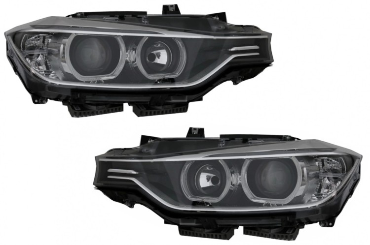REFLEKTORY LAMY PRZEDNIE LED DRL ANGEL EYES BMW 3 SERII F30 F31 11-15