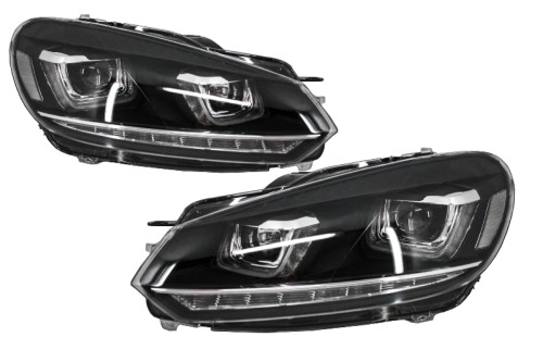 REFLEKTORY PRZEDNIE LAMPY TYLNE VW GOLF 6 VI 08-13 GOLF 7 LOOK 3D LED