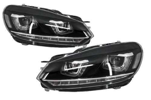 REFLEKTORY VW GOLF 6 VI (08-13) GOLF 7 LOOK 3D LED DRL U-DESIGN