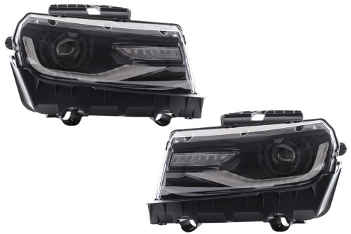 REFLEKTORY LAMPY PRZEDNIE LED CHEVROLET CAMARO MK5 FACELIFT 14-15 ,16+ LOOK