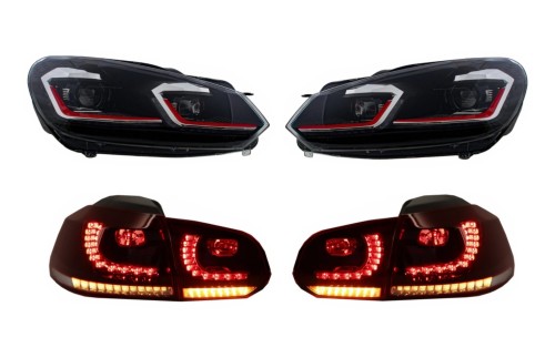 REFLEKTORY LAMPY PRZEDNIE LAMPY TYLNE LED VW GOLF 6 VI 08-13 G7.5 GTI LOOK