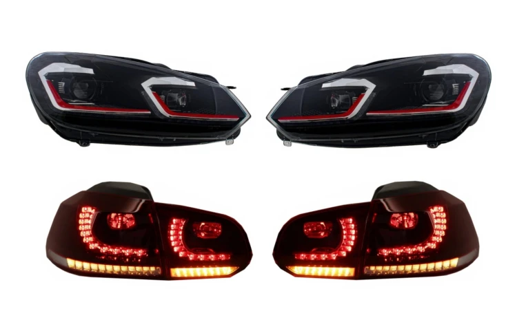 REFLEKTORY LAMPY PRZEDNIE LAMPY TYLNE LED VW GOLF 6 VI 08-13 G7.5 GTI LOOK