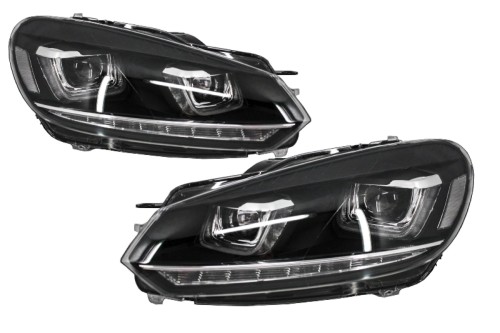 REFLEKTORY LAMPY PRZEDNIE LAMPY TYLNE LED VW GOLF 6 VI 08-13 R20 U DESIGN