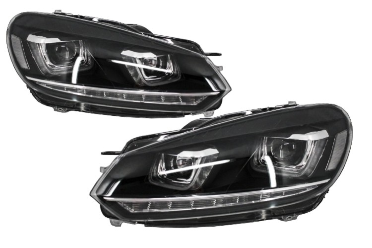 REFLEKTORY LAMPY PRZEDNIE LAMPY TYLNE LED VW GOLF 6 VI 08-13 R20 U DESIGN