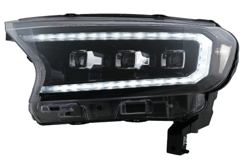 REFLEKTORY LAMPY PRZEDNIE FORD RANGER RAPTOR 15-20 CZARNA OBUDOWA