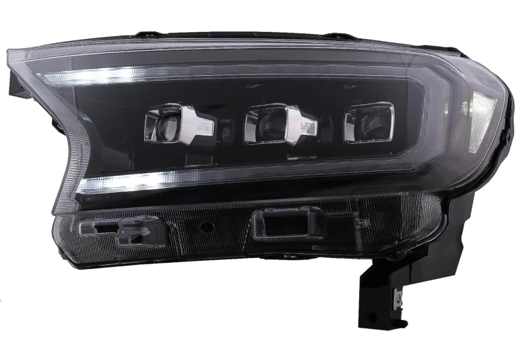 REFLEKTORY LAMPY PRZEDNIE FORD RANGER RAPTOR 15-20 CZARNA OBUDOWA
