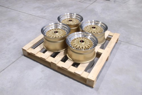 SET OF JR9 16X8 ET25 + 16X9 ET20 3X112 GOLD