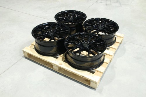 SET OF CVR1 20X8 ET20 + 20X9 ET35 5X112 GLOSS BLACK