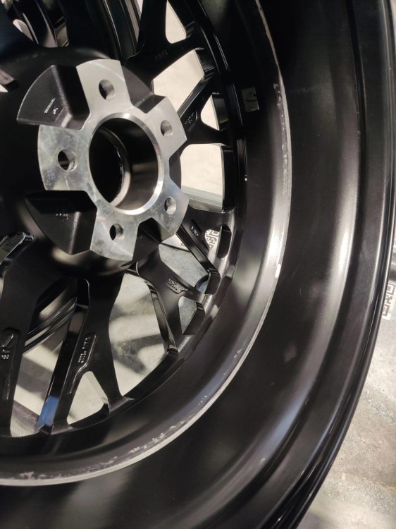 SET OF CVR1 19X8 ET25 + 19X9 ET40 5X112 DOUBLE TINTED BLACK