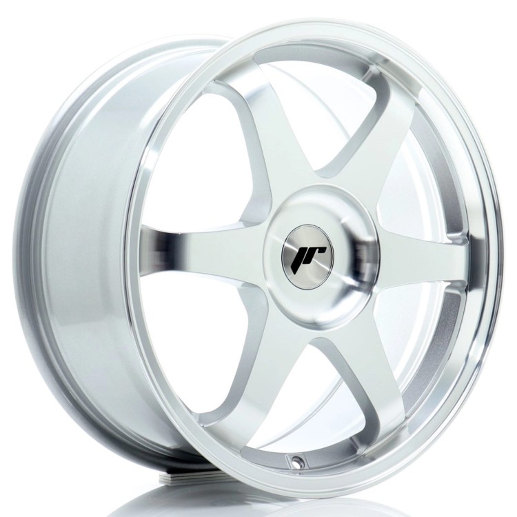 JR WHEELS JR3 18X8 ET20-45 BLANK SILVER MACHINED FACE
