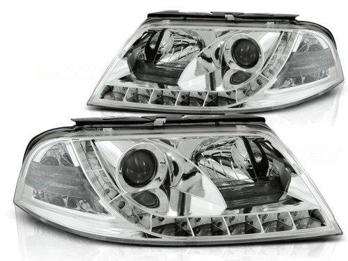 LAMPY PRZEDNIE REFLEKTORY CHROME VW PASSAT B5 3BG 09.00-03.05