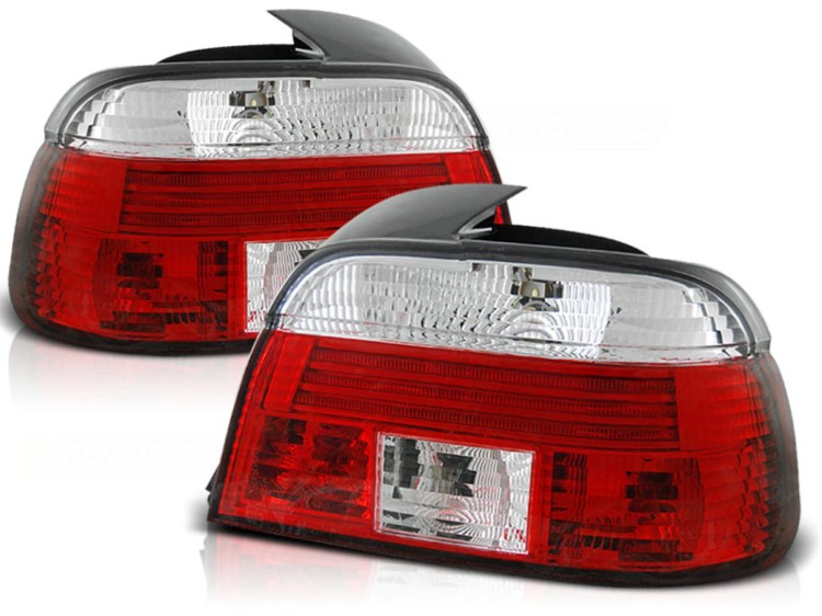 LAMPY TYLNE RED WHITE BMW 5 SERII E39 09.95-08.00