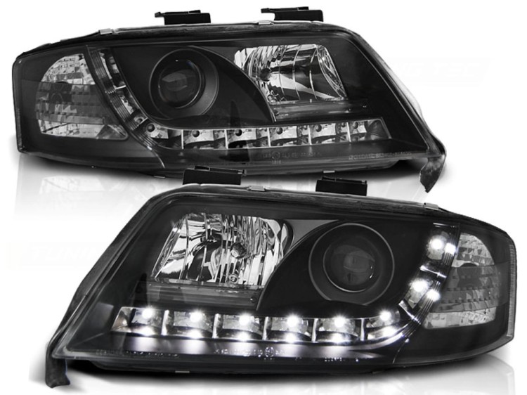 LAMPY PRZEDNIE REFLEKTORY BLACK AUDI A6 C5 05.97-05.01