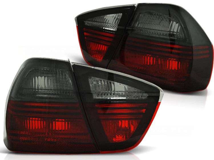 LAMPY TYLNE TAIL LIGHTS RED SMOKE BMW E90 03.05-08.08