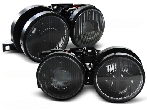 LAMPY PRZEDNIE REFLEKTORY BLACK BMW 3 SERII E30 11.82-06.94