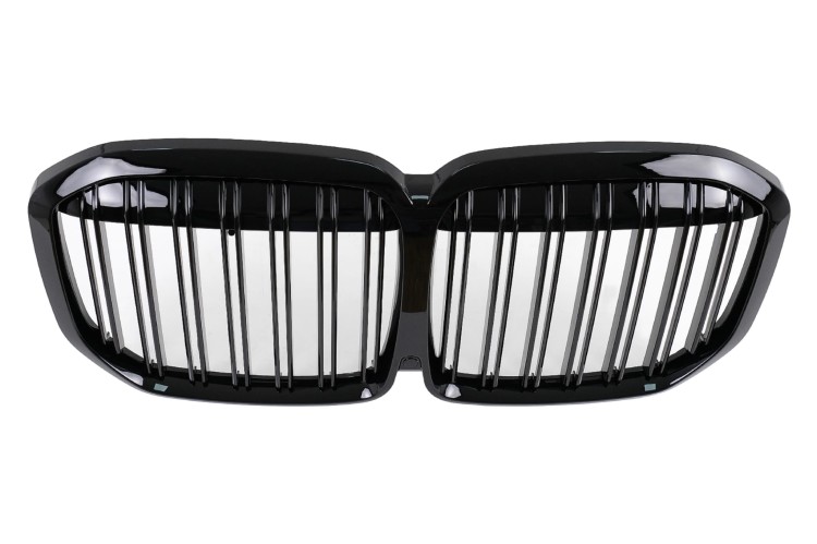NERKI ATRAPA GRILL BMW X7 G07 (2018-2022) CZARNY POŁYSK DOUBLE