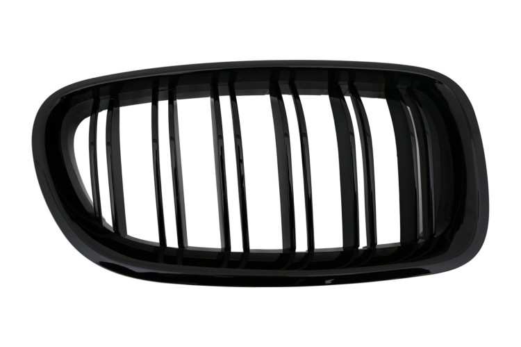 GRILL ATRAPA CHŁODNICY BMW 5 SERII F10 (10+) Z DWOMA PASAMI CZARNY POŁYSK