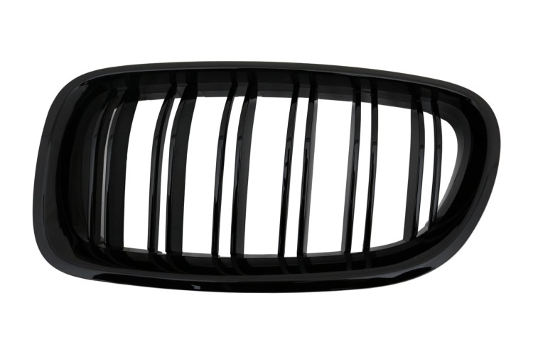 GRILL ATRAPA CHŁODNICY BMW 5 SERII F10 (10+) Z DWOMA PASAMI CZARNY POŁYSK
