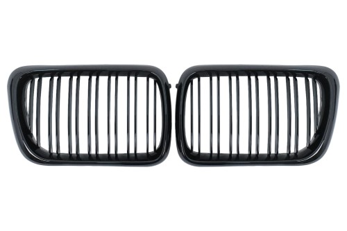 GRILL ATRAPA CHŁODNICY BMW 3 SERII E36 LCI (96-99) PODWÓJNE PASKI CZARNY