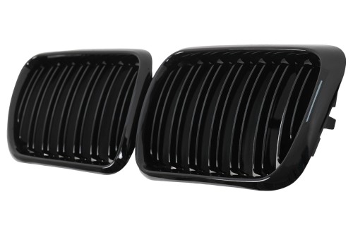 GRILL ATRAPA CHŁODNICY BMW 3 SERII E36 LCI (96-99) PODWÓJNE PASKI CZARNY