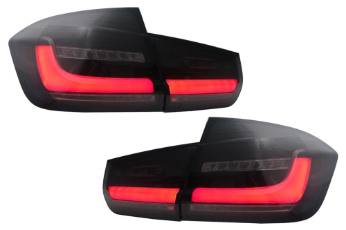 LAMPY TYLNE LED BMW 3 SERII F30 (2011-2019) SMOKE