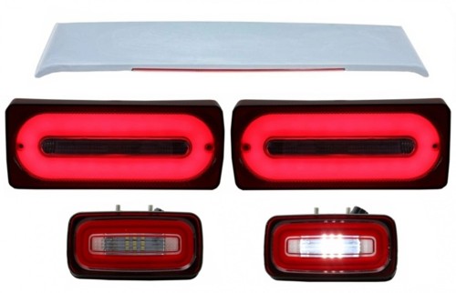 LAMPY TYLNE + PRZECIWMGIELNE + SPOILER MERCEDES G KLASA W463 (1989-2015)
