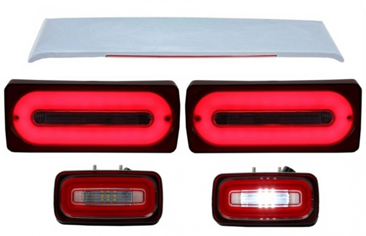 LAMPY TYLNE + PRZECIWMGIELNE + SPOILER MERCEDES G KLASA W463 (1989-2015)