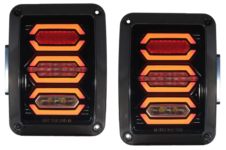LAMPY TYLNE LED JEEP WRANGLER JK RUBICON (2007-2017)