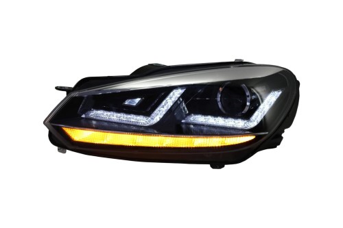 REFLEKTORY LAMPY PRZEDNIE LED VW GOLF 6 VI 08-12 ŚWIATŁA SKRĘTNE