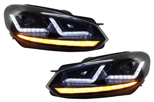REFLEKTORY LAMPY PRZEDNIE LED VW GOLF 6 VI 08-12 ŚWIATŁA SKRĘTNE