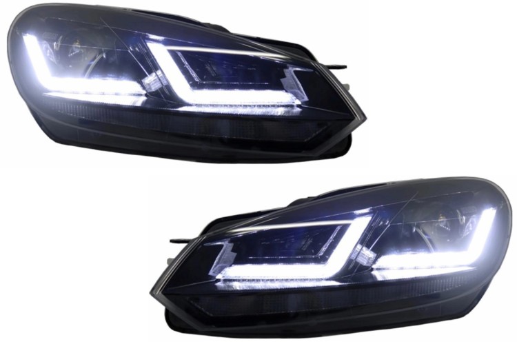 REFLEKTORY LAMPY PRZEDNIE LED VW GOLF 6 VI 08-12 ŚWIATŁA SKRĘTNE